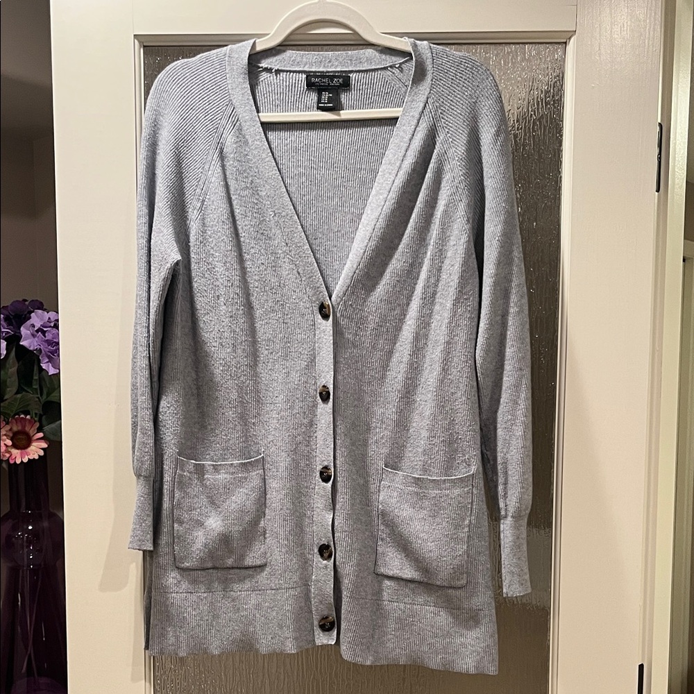 Rachel Zoe Light Gray Cardigan Sweater